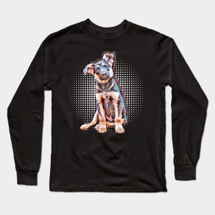 shepherd dog, dog shirt, shepherd dog breed, german shepherd, german shepherd gift, alsatian, herding dog, guard dog Long Sleeve T-Shirt